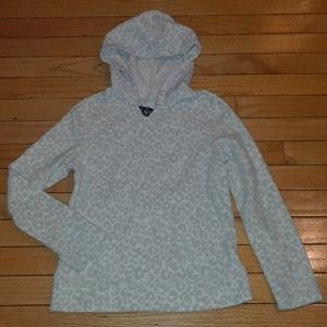 Cheetah Print Girls 7 / 8 pullover white leopard